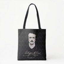 Edgar Allan Poe Gothic Halloween Signature Tote