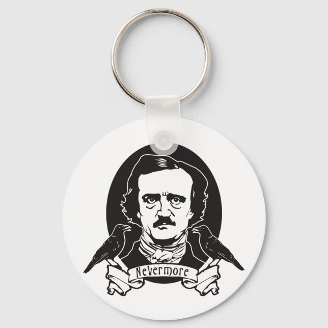 Edgar Allan Poe Key Ring (Front)