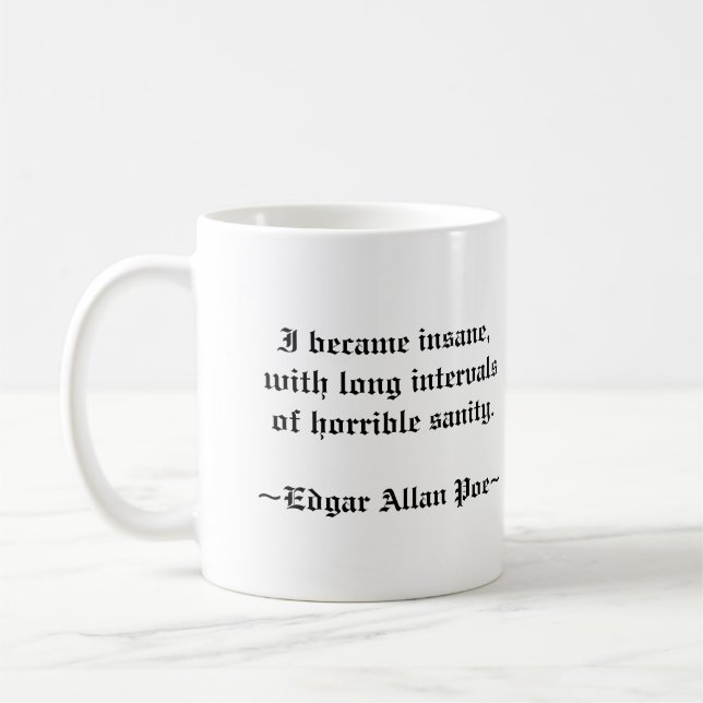 Edgar Allan Poe Mug (Left)
