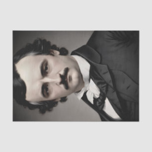 Edgar Allan Poe Original Portrait Tissue Paper