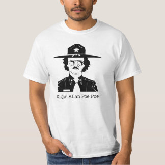 Edgar Allan Poe Poe (Black on White) T-Shirt