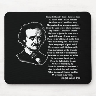 Edgar Allan Poe Poem ALONE Mouse Mat