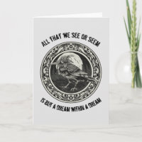 Edgar Allan Poe Poet Author Dream Raven Medallion