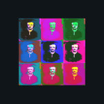 Edgar Allan Poe Pop Art Canvas Print<br><div class="desc">Edgar Allan Poe was an American writer.He is best known for his  short stories,  particularly his tales of mystery and the macabre.</div>