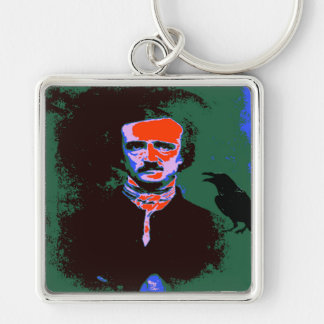 Edgar Allan Poe Pop Art Key Ring
