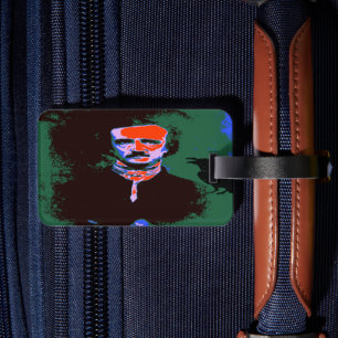Edgar Allan Poe Pop Art Luggage Tag