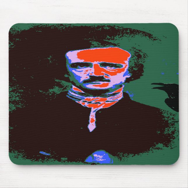Edgar Allan Poe Pop Art Mouse Mat (Front)