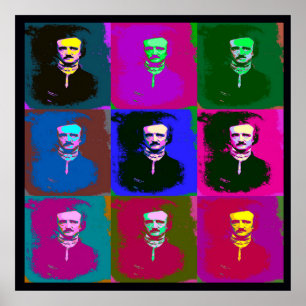 Edgar Allan Poe Pop Art  Posters & Prints