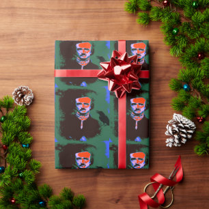 Edgar Allan Poe Pop Art Wrapping Paper