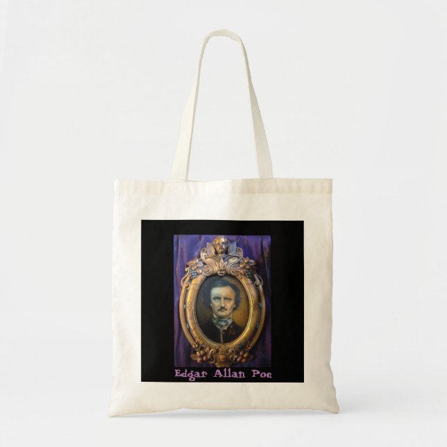 Edgar Allan Poe Portrait Budget Tote Bag (Front)