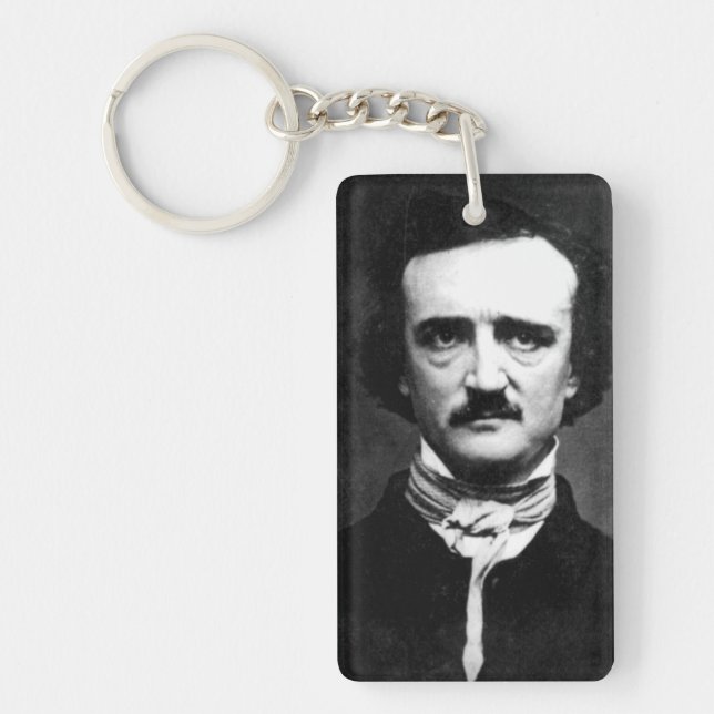 Edgar Allan Poe Portrait Key Ring (Front)