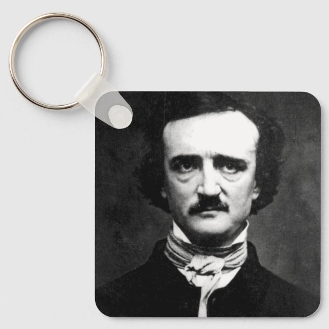 Edgar Allan Poe Portrait Keychain (Front)