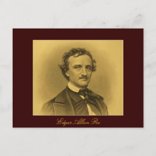 Edgar Allan Poe Portrait Postcard