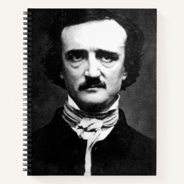 Edgar Allan Poe Portrait Spiral Notebook (Front)
