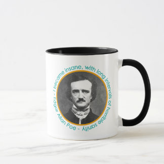 Edgar Allan Poe Portrait With Quote Mug