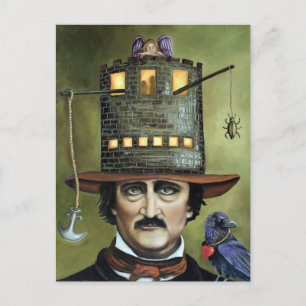 Edgar Allan Poe Postcard