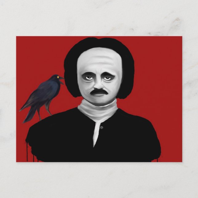 edgar allan poe postcard (Front)