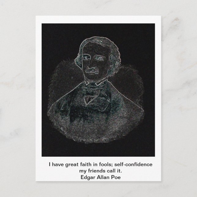 Edgar Allan Poe Postcard (Front)