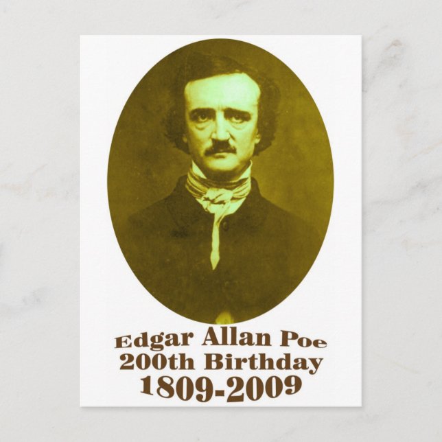 Edgar Allan Poe Postcard (Front)