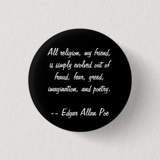 Edgar Allan Poe Quote 3 Cm Round Badge