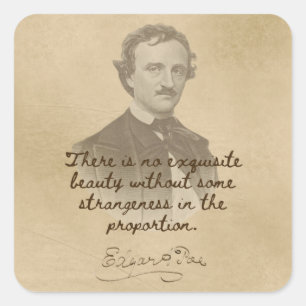 Edgar Allan Poe Quote Sticker - Exquisite Beauty