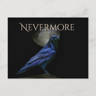 Edgar Allan Poe Raven Halloween Nevermore Postcard
