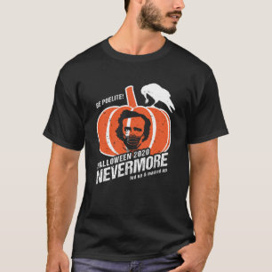 Edgar Allan Poe Raven on a Pumpkin Halloween 2020  T-Shirt
