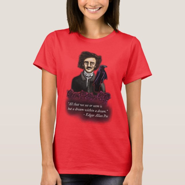 Edgar Allan Poe Shirt, Dark Academia Shirt (Front)