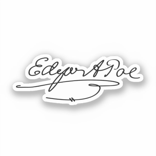 Edgar Allan Poe signature (Front)