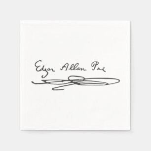 Edgar Allan Poe Signature Napkin