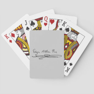 Edgar Allan Poe Signature Playing Cards