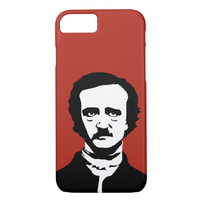 Edgar Allan Poe Silhouette Case-Mate iPhone Case (Back)