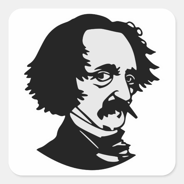 Edgar Allan Poe Sticker (Front)