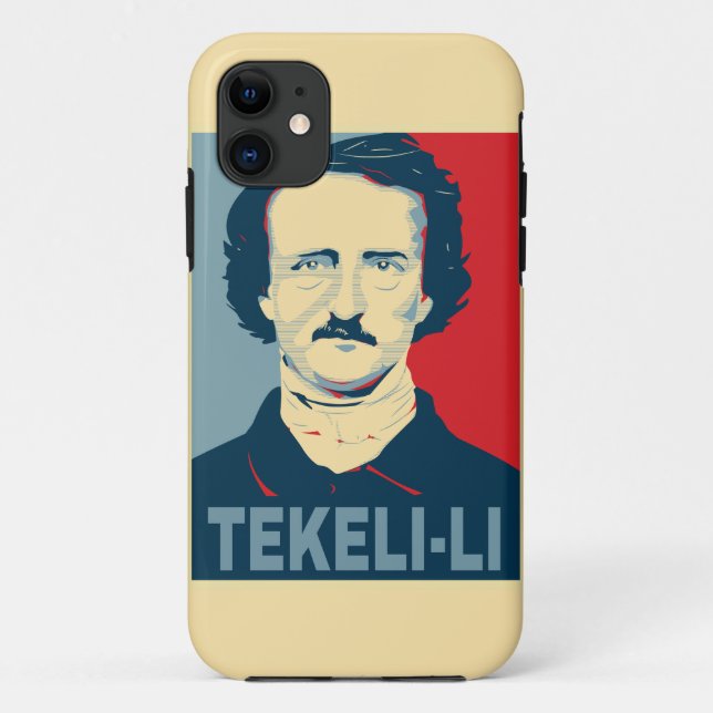 Edgar Allan Poe TEKELI-LI Hope Style Case-Mate iPhone Case (Back)