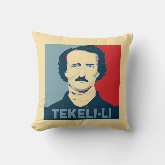 Edgar Allan Poe TEKELI-LI Hope Style Cushion (Front)