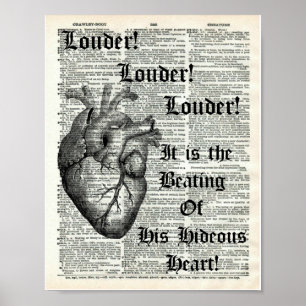 Edgar Allan Poe Tell Tale Heart Dictionary  Print