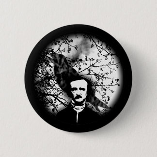 Edgar Allan Poe 'The Raven' 6 Cm Round Badge