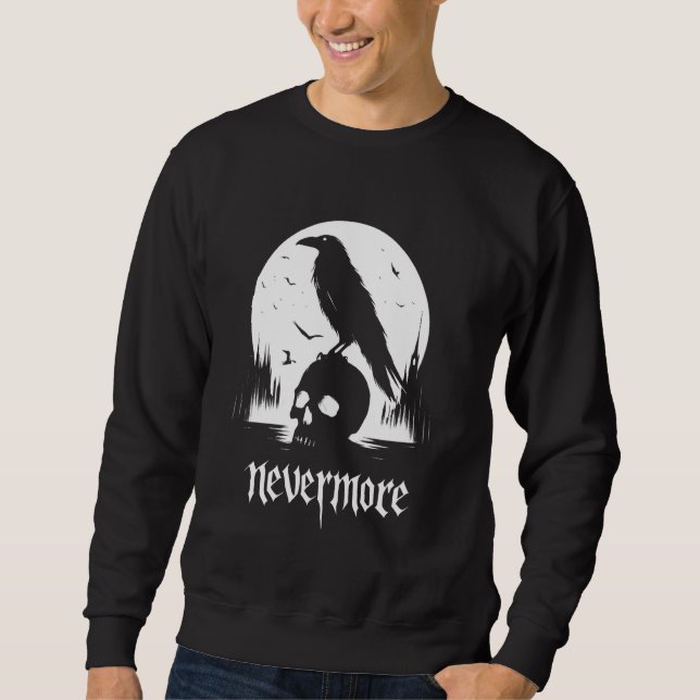 Edgar Allan Poe The Raven Nevermore Sweatshirt (Front)