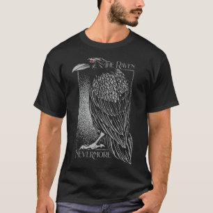 Edgar Allan Poe The Raven Nevermore T-ShirtEdgar A T-Shirt