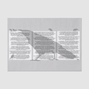 Edgar Allan Poe The Raven Tissue Paper