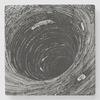 Edgar Allan Poe's Descent into the Maelstrom Stone Coaster