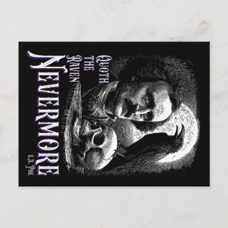 Edgar Allan Poe's Raven Nevermore Postcard