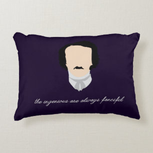 Edgar Allen Poe "Ingenious" Accent Pillow
