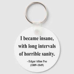 Edgar Allen Poe Quote 2a Key Ring