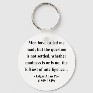 Edgar Allen Poe Quote 9a Key Ring