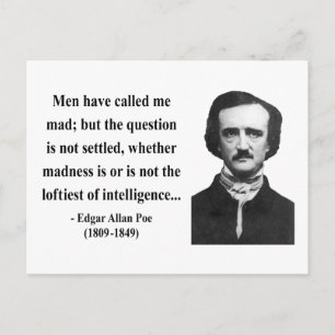 Edgar Allen Poe Quote 9b Postcard