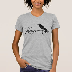 Edgar Allen Poe Raven Nevermore Halloween T-Shirt