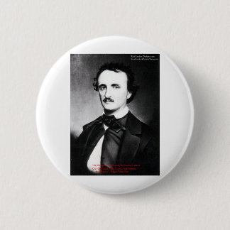 Edgar Allen Poe "Religion Is" Wisdom Quote Gifts 6 Cm Round Badge