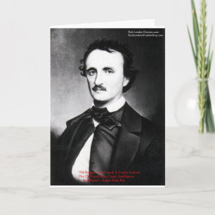 Edgar Allen Poe "Religion Is" Wisdom Quote Gifts Card