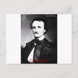 Edgar Allen Poe "Religion Is" Wisdom Quote Gifts Postcard